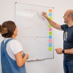 team discussing about product positioning