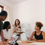 Team engaging in competitor benchmarking analysis